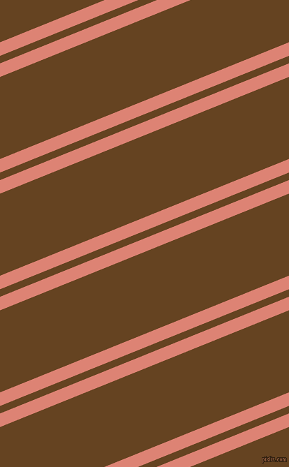 22 degree angle dual stripe line, 18 pixel line width, 10 and 109 pixel line spacing, New York Pink and Dark Brown dual two line striped seamless tileable