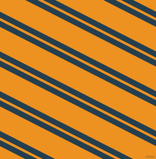 153 degree angle dual striped lines, 22 pixel lines width, 10 and 87 pixel line spacing, Nile Blue and Carrot Orange dual two line striped seamless tileable