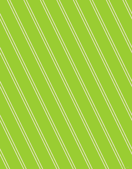 116 degree angles dual stripe line, 3 pixel line width, 6 and 48 pixels line spacing, Orange White and Yellow Green dual two line striped seamless tileable