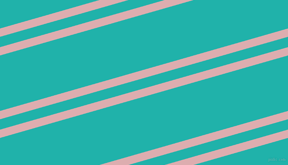 16 degree angles dual stripe lines, 16 pixel lines width, 20 and 107 pixels line spacing, Pale Chestnut and Light Sea Green dual two line striped seamless tileable