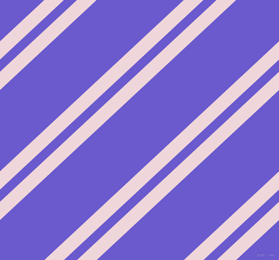 43 degree angles dual stripes line, 27 pixel line width, 18 and 120 pixels line spacing, Pale Rose and Slate Blue dual two line striped seamless tileable