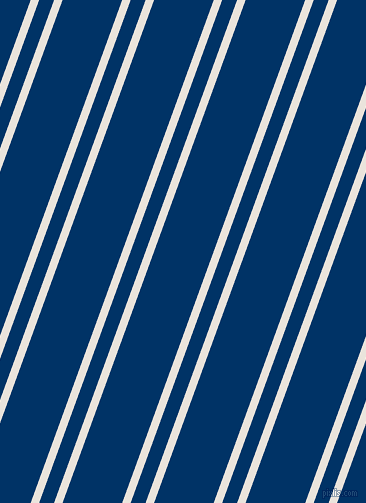 70 degree angle dual striped lines, 8 pixel lines width, 14 and 56 pixel line spacing, Pampas and Prussian Blue dual two line striped seamless tileable