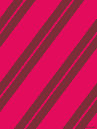 53 degree angles dual stripes line, 26 pixel line width, 6 and 69 pixels line spacing, Paprika and Razzmatazz dual two line striped seamless tileable