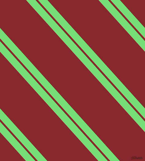 132 degree angle dual striped lines, 23 pixel lines width, 6 and 124 pixel line spacingPastel Green and Flame Red dual two line striped seamless tileable