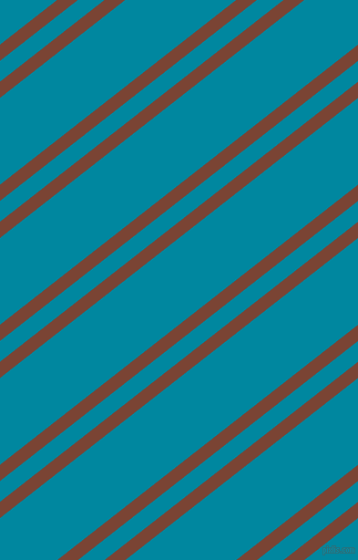 38 degree angle dual striped lines, 14 pixel lines width, 18 and 75 pixel line spacing, Peanut and Eastern Blue dual two line striped seamless tileable