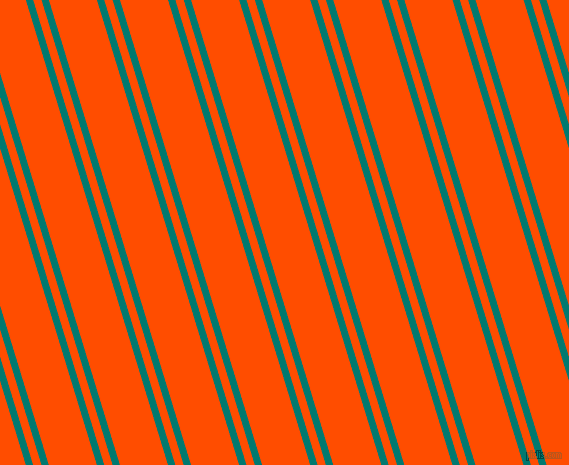 107 degree angle dual stripes line, 7 pixel line width, 8 and 46 pixel line spacing, Pine Green and Vermilion dual two line striped seamless tileable