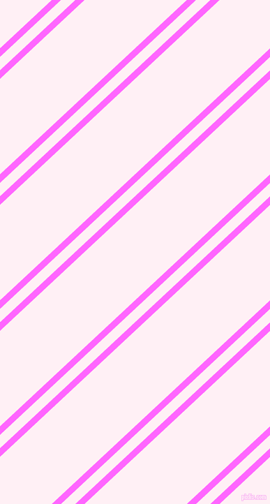 43 degree angle dual stripe lines, 9 pixel lines width, 14 and 100 pixel line spacing, Pink Flamingo and Lavender Blush dual two line striped seamless tileable