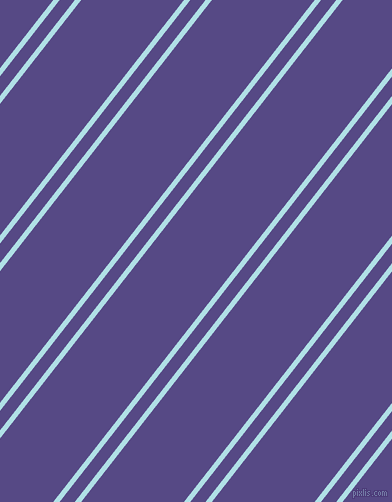 52 degree angle dual stripes lines, 5 pixel lines width, 12 and 81 pixel line spacing, Powder Blue and Victoria dual two line striped seamless tileable