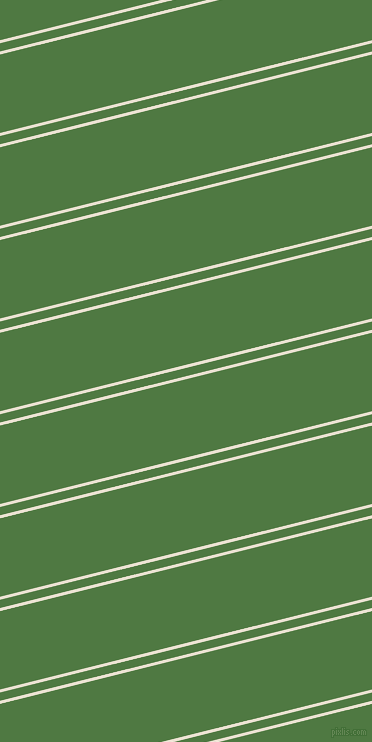 14 degree angle dual stripes lines, 3 pixel lines width, 8 and 76 pixel line spacing, Quarter Spanish White and Fern Green dual two line striped seamless tileable
