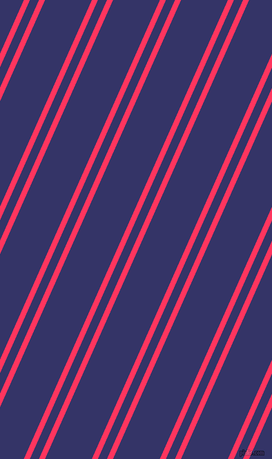 66 degree angle dual stripe line, 8 pixel line width, 12 and 62 pixel line spacing, Radical Red and Deep Koamaru dual two line striped seamless tileable