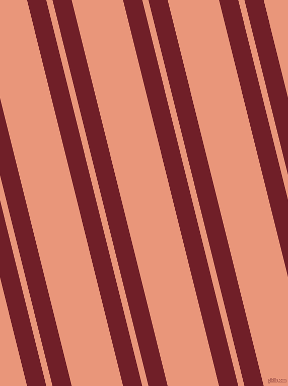 104 degree angles dual stripe lines, 37 pixel lines width, 12 and 99 pixels line spacing, Red Berry and Dark Salmon dual two line striped seamless tileable