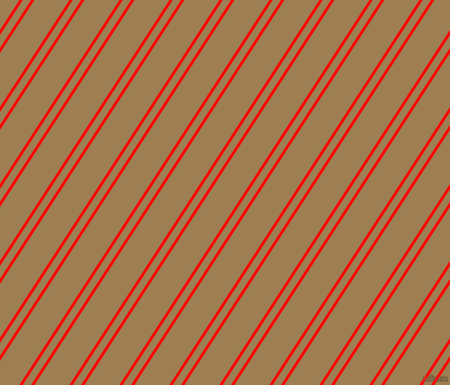 57 degree angles dual striped lines, 4 pixel lines width, 10 and 42 pixels line spacing, Red and Muesli dual two line striped seamless tileable