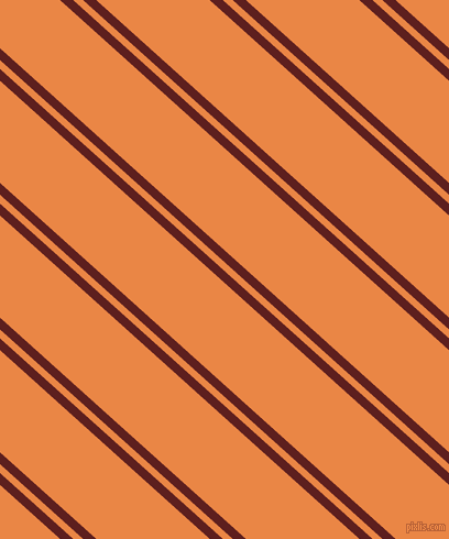 138 degree angle dual stripes lines, 8 pixel lines width, 6 and 69 pixel line spacing, Red Oxide and Flamenco dual two line striped seamless tileable