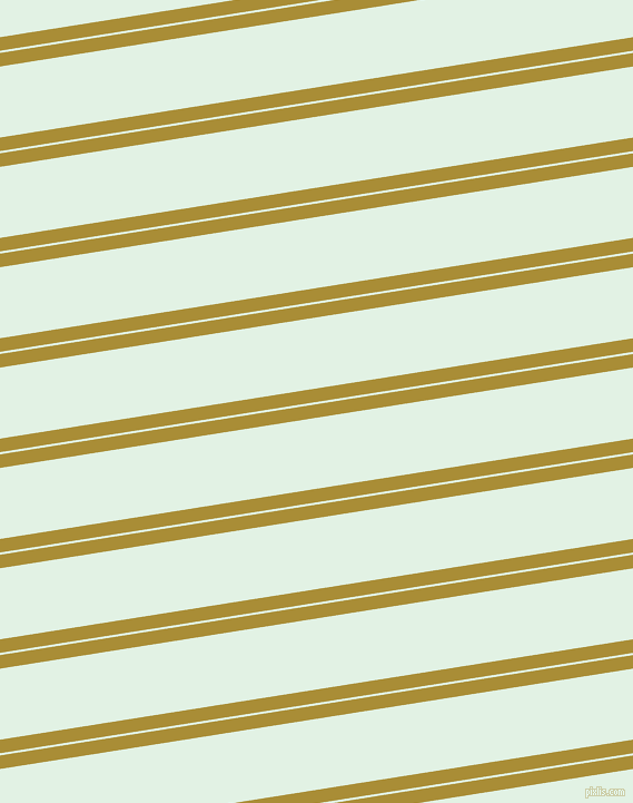 9 degree angles dual striped lines, 12 pixel lines width, 2 and 63 pixels line spacing, Reef Gold and Frosted Mint dual two line striped seamless tileable