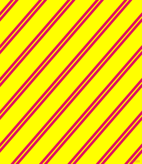49 degree angles dual stripes line, 8 pixel line width, 4 and 49 pixels line spacing, Ruby and Yellow dual two line striped seamless tileable