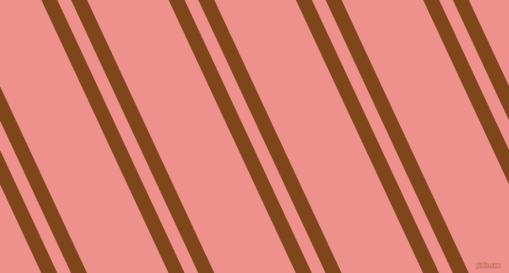 115 degree angle dual striped line, 21 pixel line width, 18 and 107 pixel line spacing, Russet and Sweet Pink dual two line striped seamless tileable