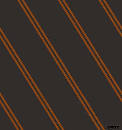 122 degree angle dual stripe line, 6 pixel line width, 6 and 92 pixel line spacing, Saddle Brown and Diesel dual two line striped seamless tileable