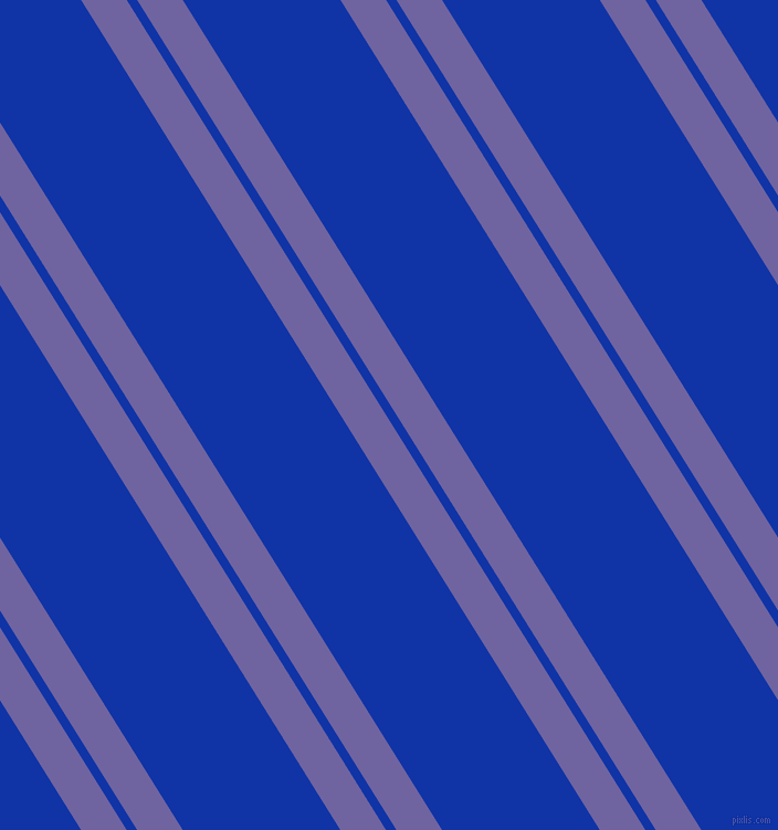 122 degree angles dual stripes line, 35 pixel line width, 8 and 121 pixels line spacing, Scampi and Egyptian Blue dual two line striped seamless tileable
