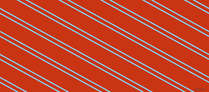 151 degree angles dual stripes lines, 4 pixel lines width, 10 and 48 pixels line spacing, Sky Blue and Harley Davidson Orange dual two line striped seamless tileable