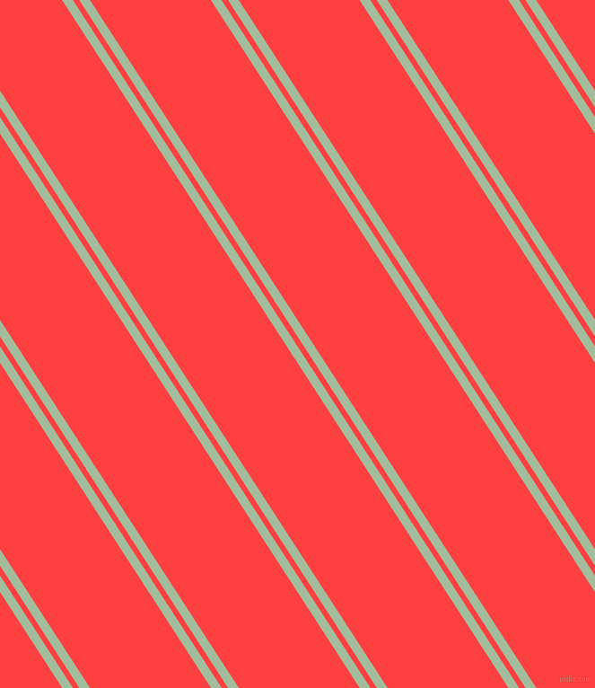 123 degree angles dual stripe lines, 10 pixel lines width, 6 and 113 pixels line spacing, Spring Rain and Coral Red dual two line striped seamless tileable