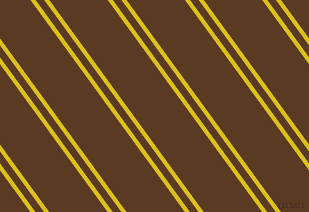 126 degree angles dual striped line, 6 pixel line width, 10 and 68 pixels line spacing, Sunflower and Carnaby Tan dual two line striped seamless tileable
