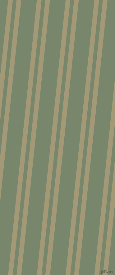 84 degree angle dual striped line, 15 pixel line width, 12 and 50 pixel line spacing, Tallow and Camouflage Green dual two line striped seamless tileable