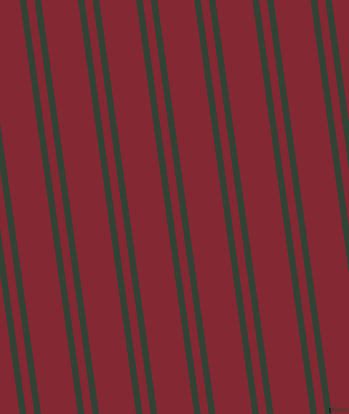 98 degree angle dual stripes line, 13 pixel line width, 16 and 73 pixel line spacing, Timber Green and Shiraz dual two line striped seamless tileable