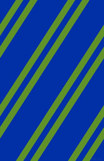 57 degree angles dual stripes line, 22 pixel line width, 20 and 89 pixels line spacing, Vida Loca and International Klein Blue dual two line striped seamless tileable