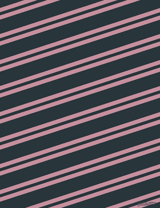 18 degree angles dual stripes lines, 8 pixel lines width, 6 and 27 pixels line spacing, Viola and Oxford Blue dual two line striped seamless tileable