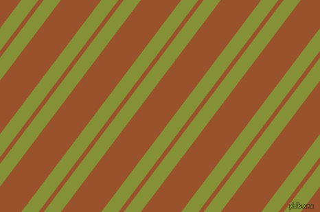 53 degree angles dual striped lines, 20 pixel lines width, 6 and 47 pixels line spacing, Wasabi and Hawaiian Tan dual two line striped seamless tileable