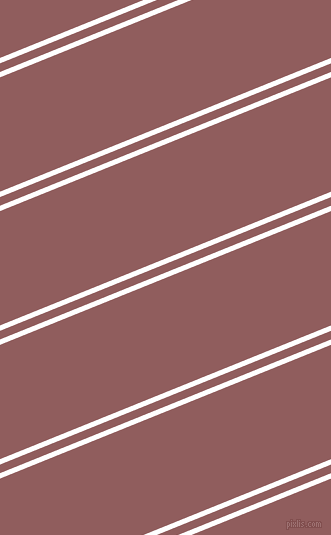 22 degree angle dual striped lines, 5 pixel lines width, 8 and 106 pixel line spacing, White and Rose Taupe dual two line striped seamless tileable