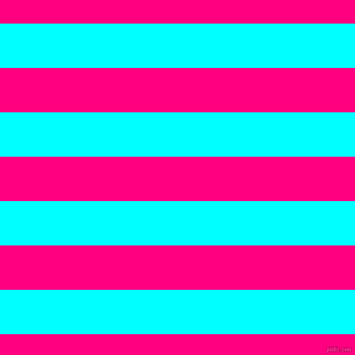 horizontal lines stripes, 64 pixel line width, 64 pixel line spacing, Aqua and Deep Pink horizontal lines and stripes seamless tileable