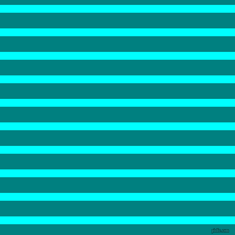 horizontal lines stripes, 16 pixel line width, 32 pixel line spacing, Aqua and Teal horizontal lines and stripes seamless tileable