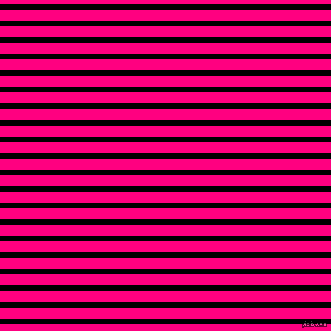horizontal lines stripes, 8 pixel line width, 16 pixel line spacing, Black and Deep Pink horizontal lines and stripes seamless tileable