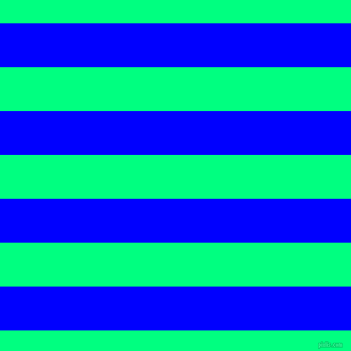 horizontal lines stripes, 64 pixel line width, 64 pixel line spacingBlue and Spring Green horizontal lines and stripes seamless tileable