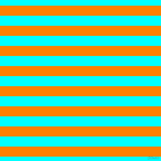 horizontal lines stripes, 32 pixel line width, 32 pixel line spacing, Dark Orange and Aqua horizontal lines and stripes seamless tileable