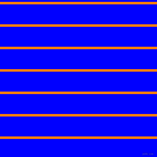 horizontal lines stripes, 8 pixel line width, 64 pixel line spacing, Dark Orange and Blue horizontal lines and stripes seamless tileable