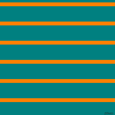 horizontal lines stripes, 16 pixel line width, 64 pixel line spacing, Dark Orange and Teal horizontal lines and stripes seamless tileable