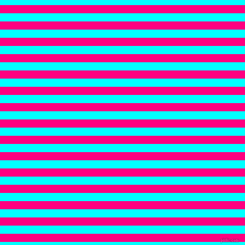 horizontal lines stripes, 16 pixel line width, 16 pixel line spacing, Deep Pink and Aqua horizontal lines and stripes seamless tileable
