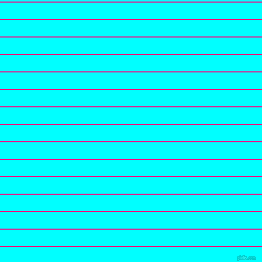 horizontal lines stripes, 2 pixel line width, 32 pixel line spacing, Deep Pink and Aqua horizontal lines and stripes seamless tileable