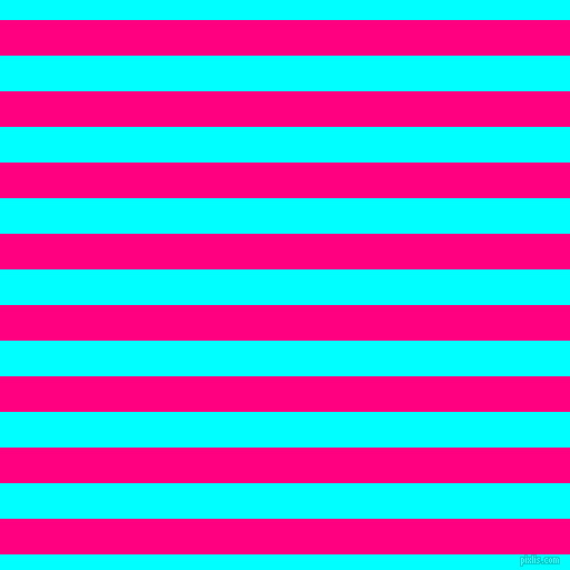horizontal lines stripes, 32 pixel line width, 32 pixel line spacing, Deep Pink and Aqua horizontal lines and stripes seamless tileable