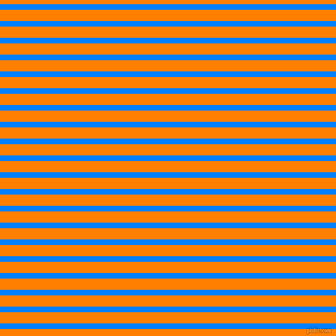 horizontal lines stripes, 8 pixel line width, 16 pixel line spacing, Dodger Blue and Dark Orange horizontal lines and stripes seamless tileable