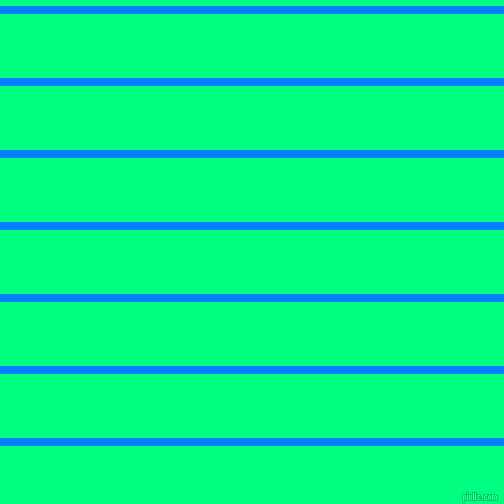 horizontal lines stripes, 8 pixel line width, 64 pixel line spacing, Dodger Blue and Spring Green horizontal lines and stripes seamless tileable