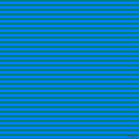 horizontal lines stripes, 8 pixel line width, 8 pixel line spacing, Dodger Blue and Teal horizontal lines and stripes seamless tileable