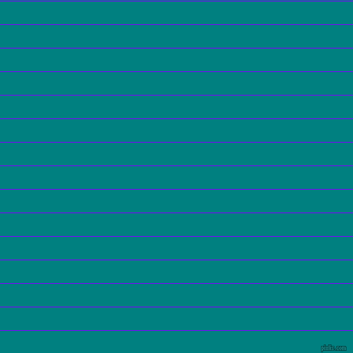 horizontal lines stripes, 1 pixel line width, 32 pixel line spacing, Electric Indigo and Teal horizontal lines and stripes seamless tileable