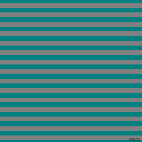 horizontal lines stripes, 16 pixel line width, 16 pixel line spacing, Grey and Teal horizontal lines and stripes seamless tileable