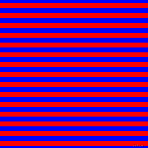 horizontal lines stripes, 16 pixel line width, 16 pixel line spacing, Red and Blue horizontal lines and stripes seamless tileable