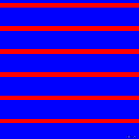 horizontal lines stripes, 16 pixel line width, 64 pixel line spacing, Red and Blue horizontal lines and stripes seamless tileable