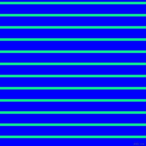 horizontal lines stripes, 8 pixel line width, 32 pixel line spacing, Spring Green and Blue horizontal lines and stripes seamless tileable