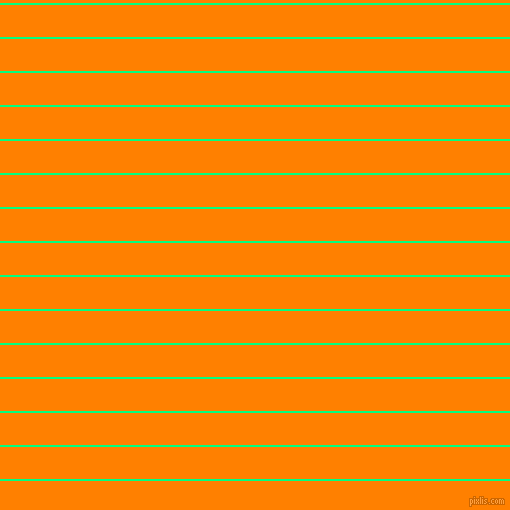 horizontal lines stripes, 2 pixel line width, 32 pixel line spacing, Spring Green and Dark Orange horizontal lines and stripes seamless tileable